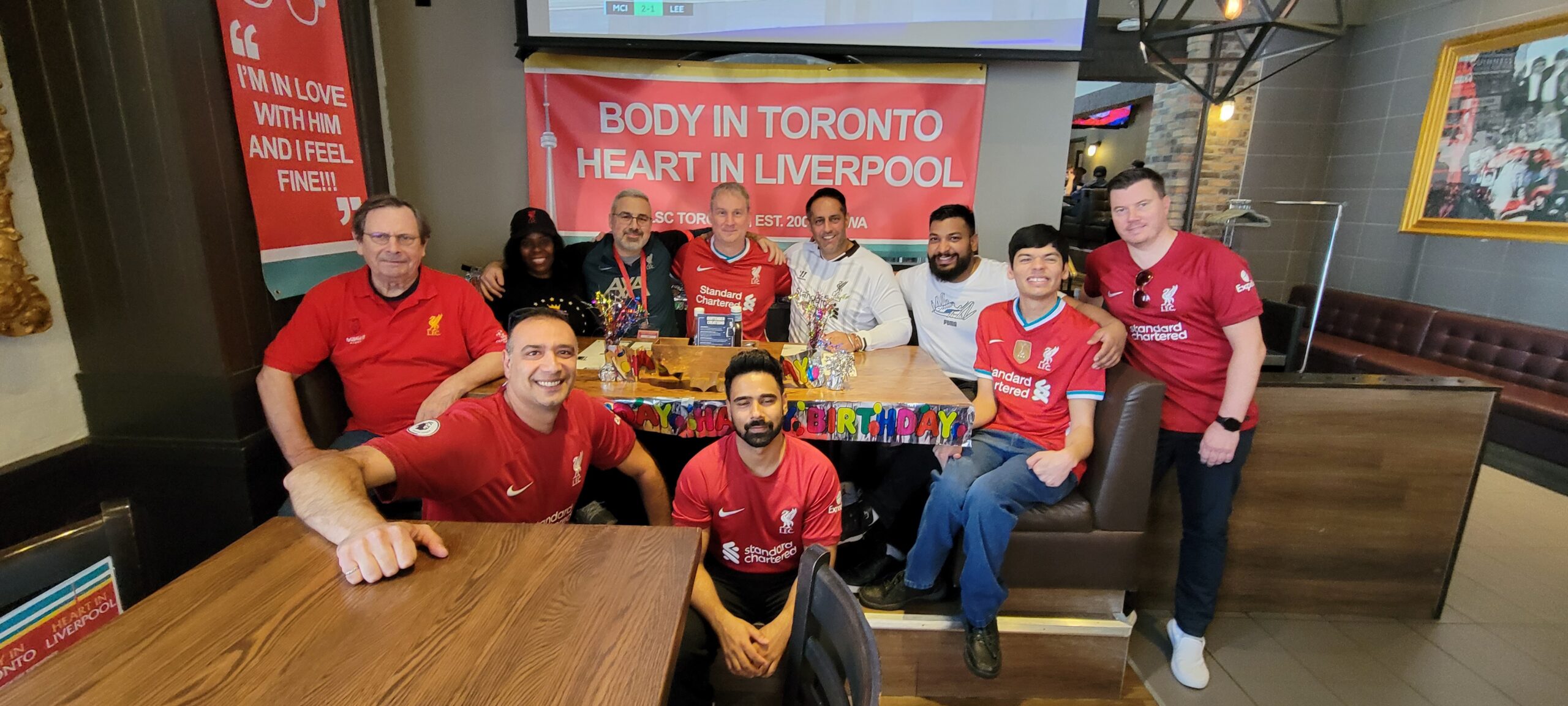 Official Supporters Club Toronto watch LFC at pub