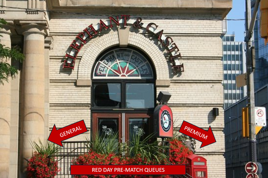 LFC Toronto Pre-Match Queue at Elephant & Castle Toronto